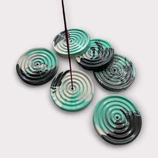 Mini Round Swirl Incense Holder