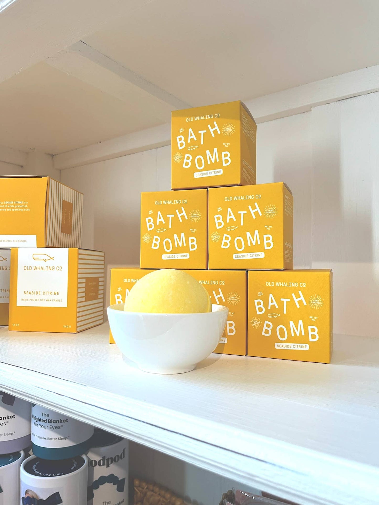 Seaside Citrine Bath Bomb by Old Whaling Company