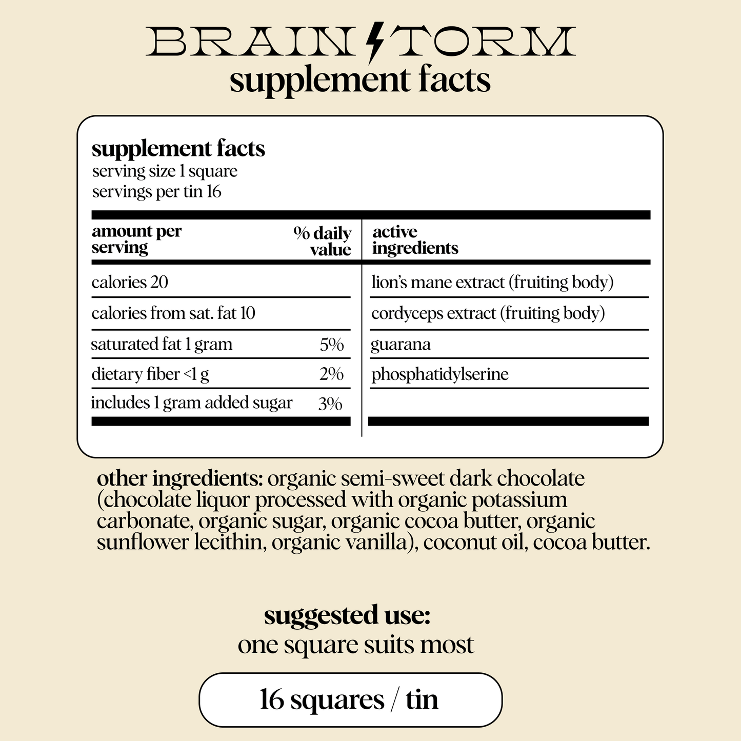 Brainstorm Mushroom Chocolate By Alice