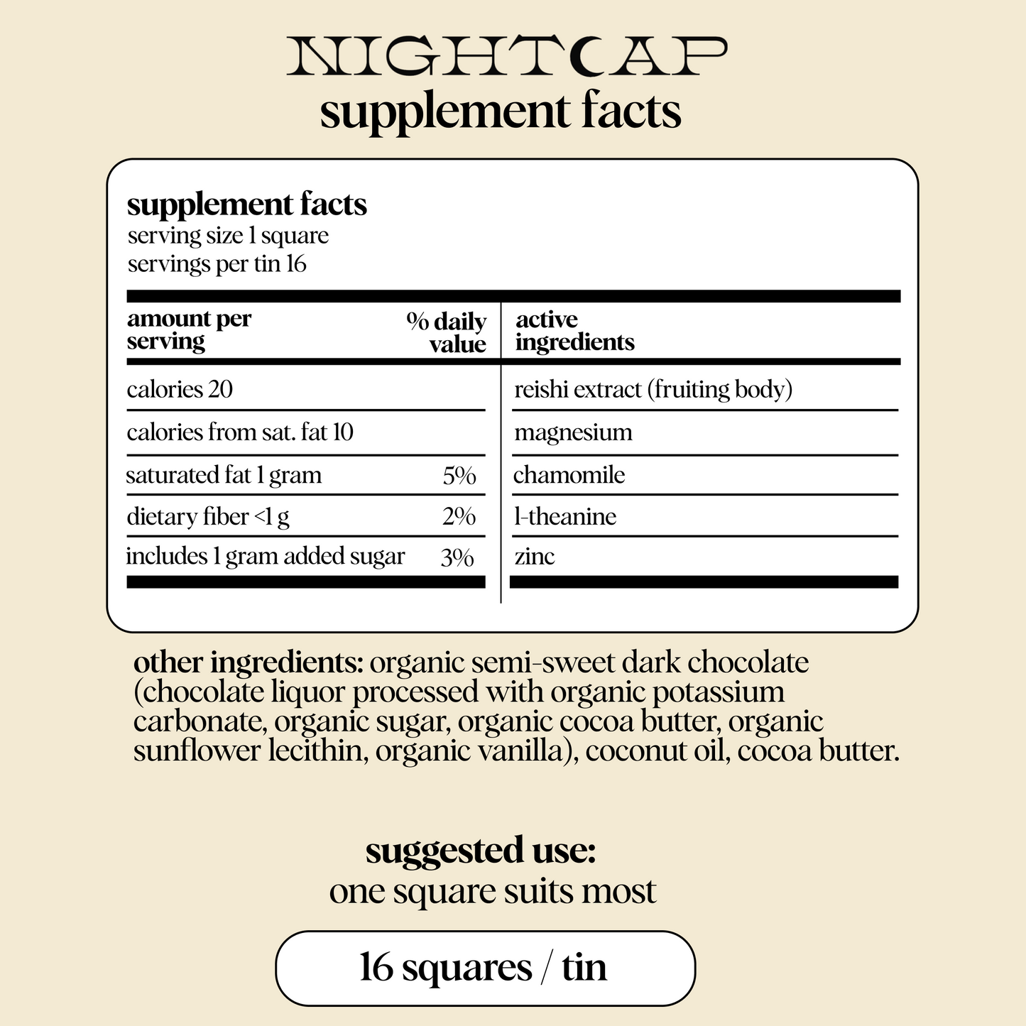 Nightcap Mushroom Chocolate by Alice