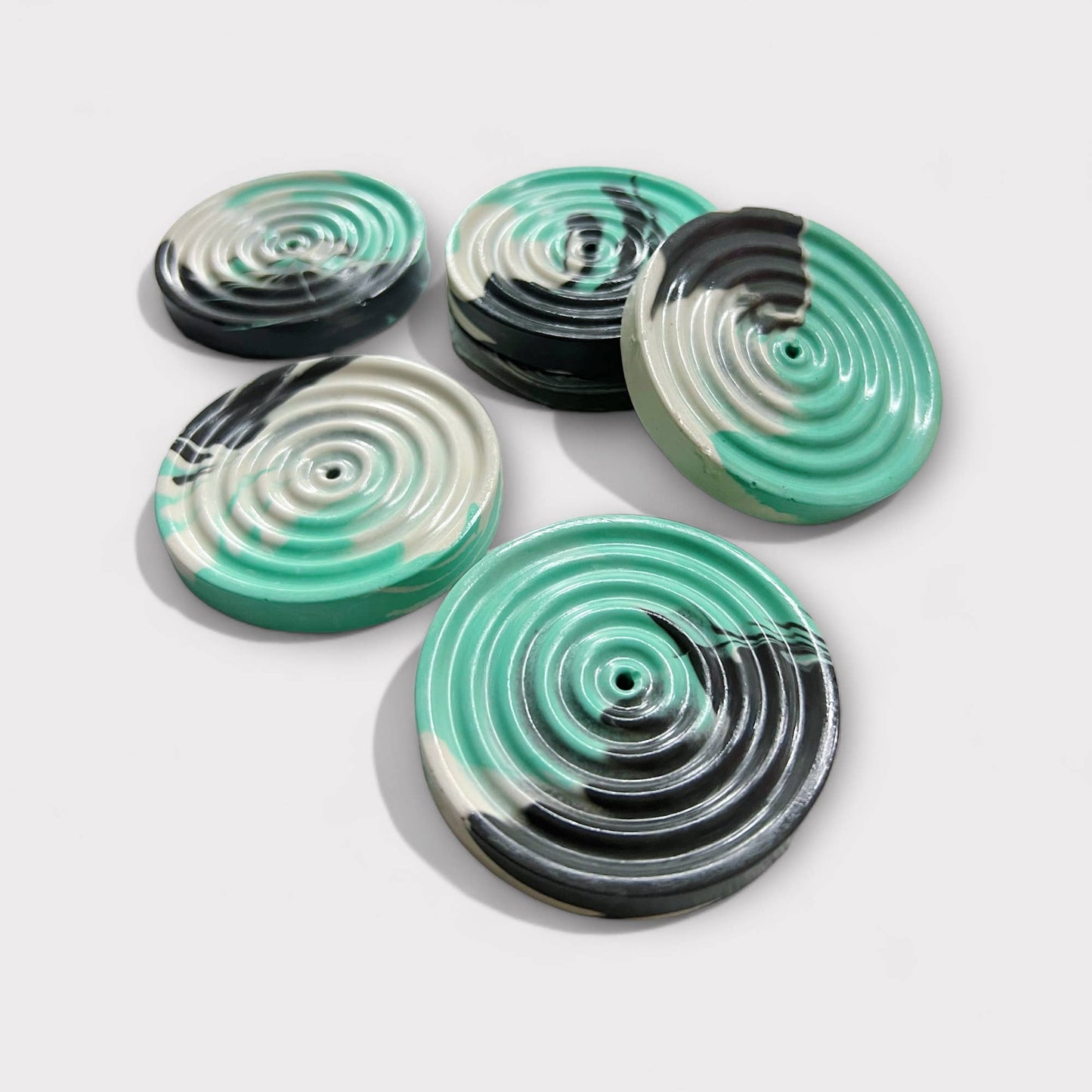 Mini Round Swirl Incense Holder