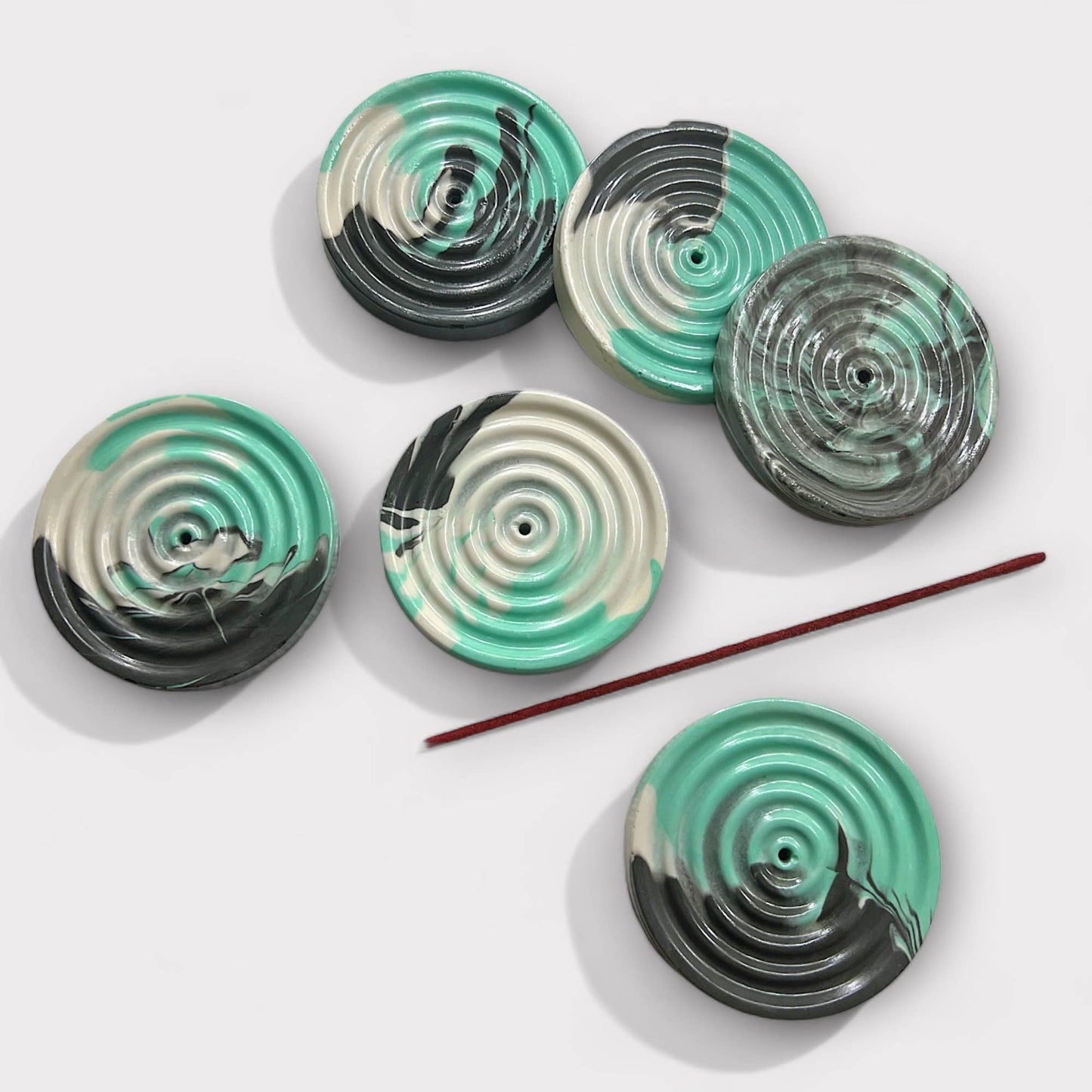 Mini Round Swirl Incense Holder