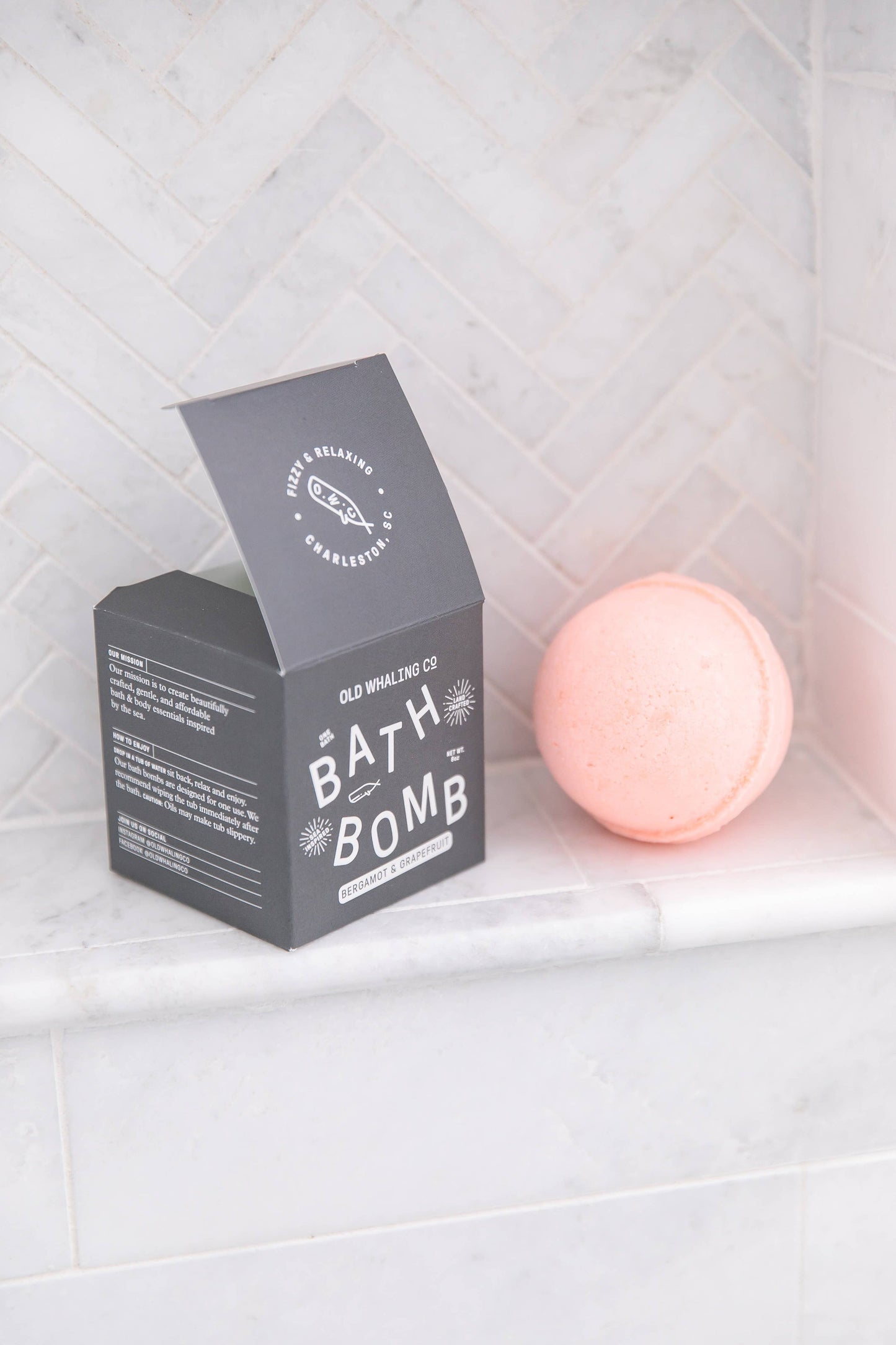 Bergamot and Grapefruit Bath Bomb by Old Whaling Company