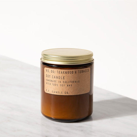 Teakwood & Tobacco Candle by PF Candles