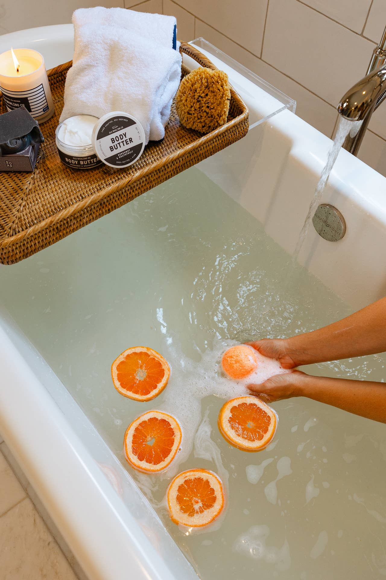 Bergamot and Grapefruit Bath Bomb by Old Whaling Company