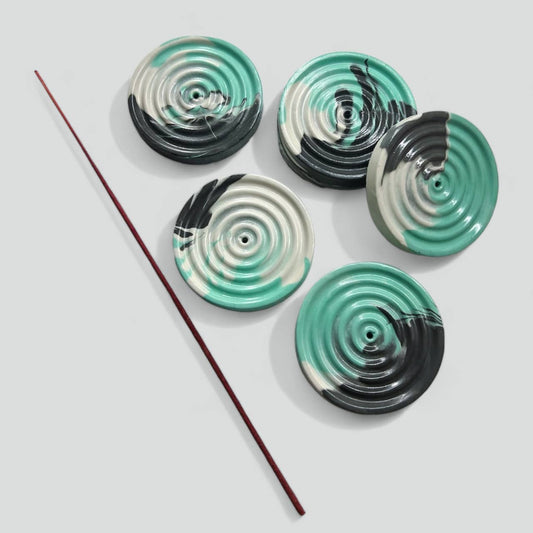Mini Round Swirl Incense Holder