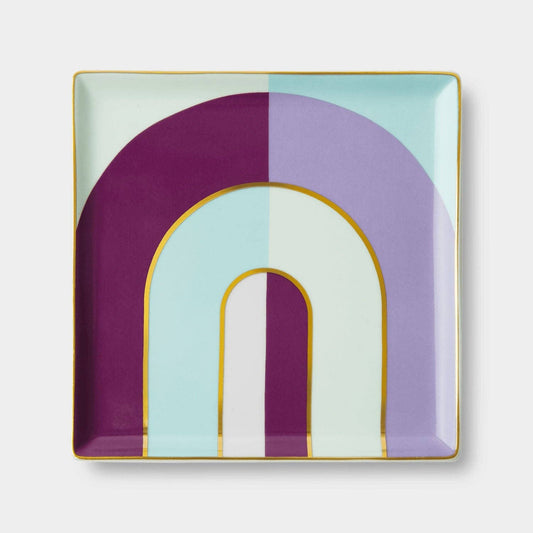 Riviera Arch Ceramic Tray in Purple by OCTAEVO